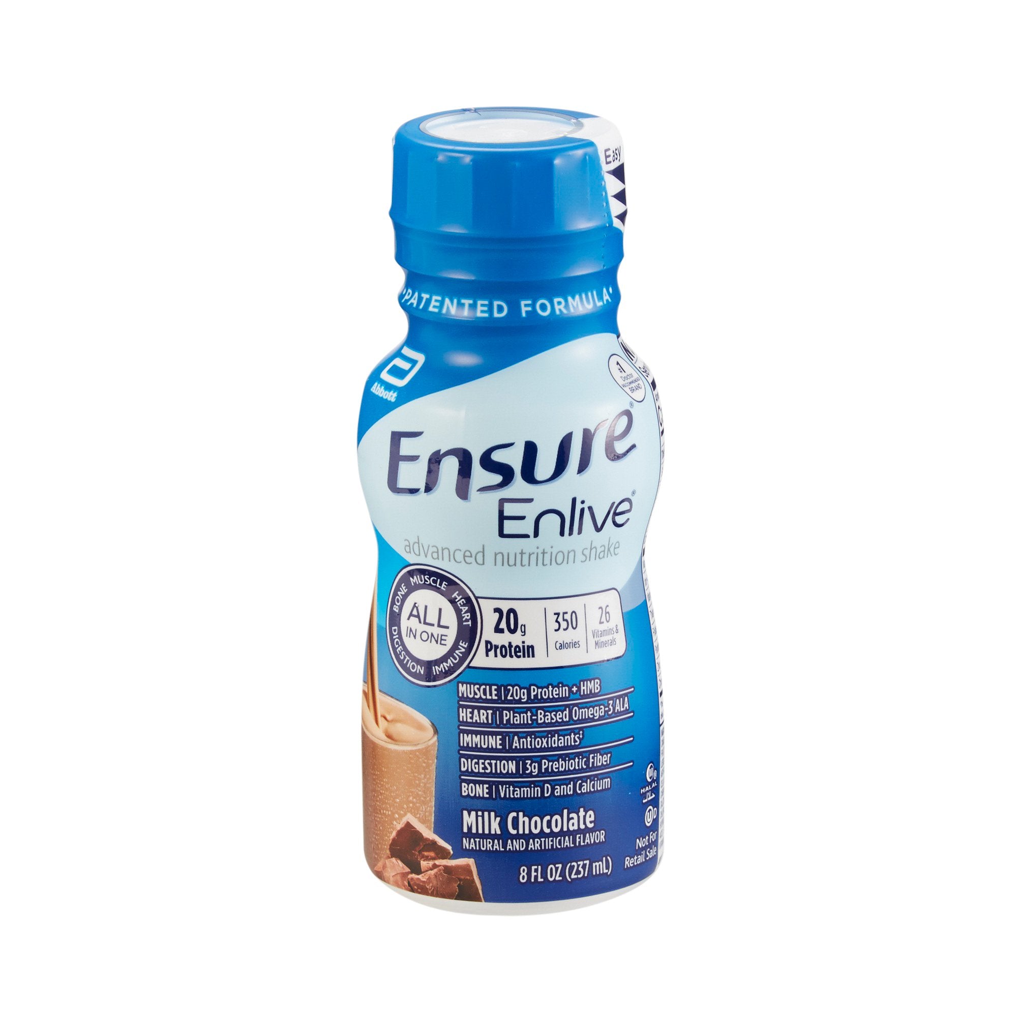 Ensure® Enlive® Chocolate Advanced Nutrition Shake, 8-ounce bottle