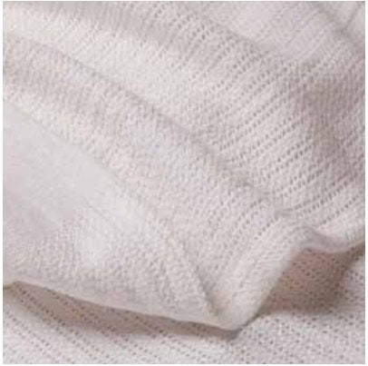 Leno White Thermal Blanket, 66 x 90 Inch