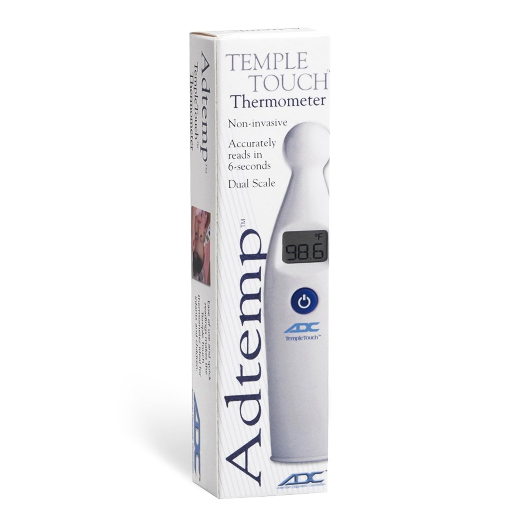 AdTemp™ Temple Touch Digital Thermometer – Fast, Accurate, & Non-Invasive Temperature Readings