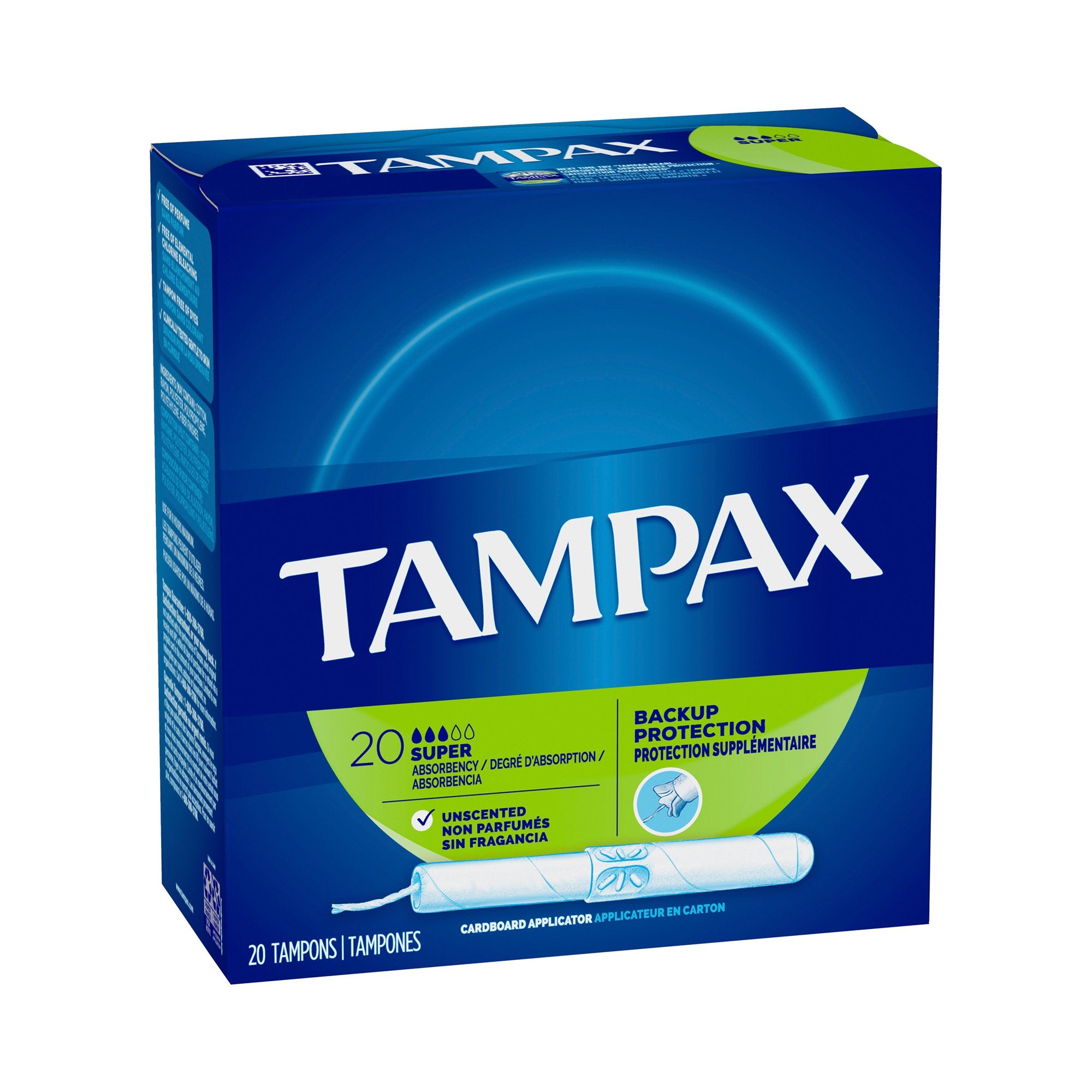 Tampax® Pearl Smooth Tampon, Super – LeakGuard Protection & Comfortable Fit