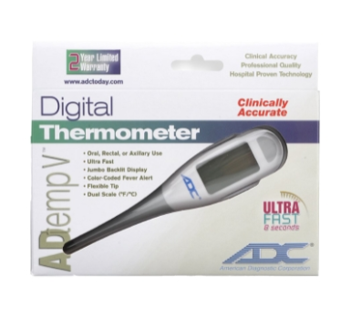 AdTemp™ Digital Stick Thermometer – Fast, Accurate & Reliable Oral, Rectal, and Underarm Temperature Readings