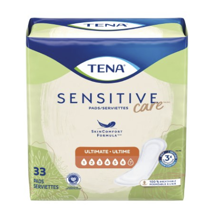 Tena® Intimates™ Ultimate Bladder Control Pads – 16" Long, Maximum Absorbency for Overnight & Heavy Leaks