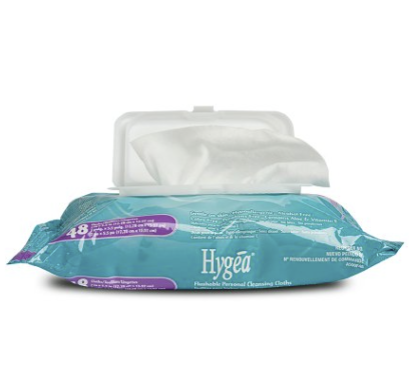 Hygea® Floral Scent Personal Cleansing Cloths