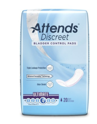 Attends® Discreet Women's Ultimate Bladder Control Pad – 15” Ultra-Absorbent, Leak-Proof Protection for Maximum Comfort