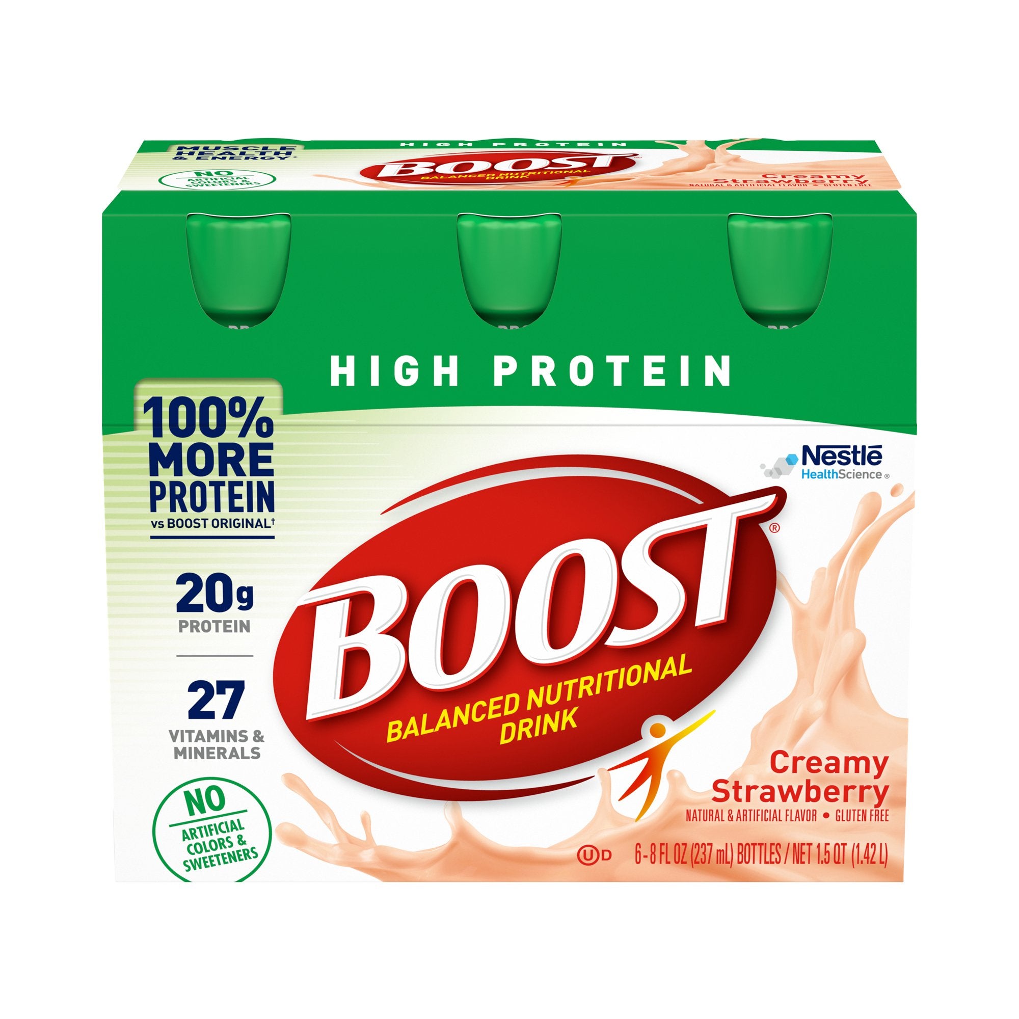 Boost® High Protein Strawberry Complete Nutritional Drink, 8-ounce bottle