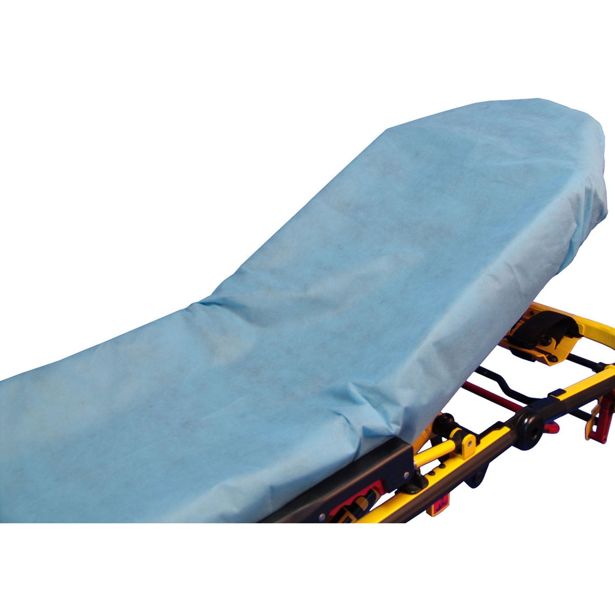 SureFit™ Blue Fitted Stretcher Sheet – 34” x 84” | Secure, Comfortable, & Durable Medical Bedding