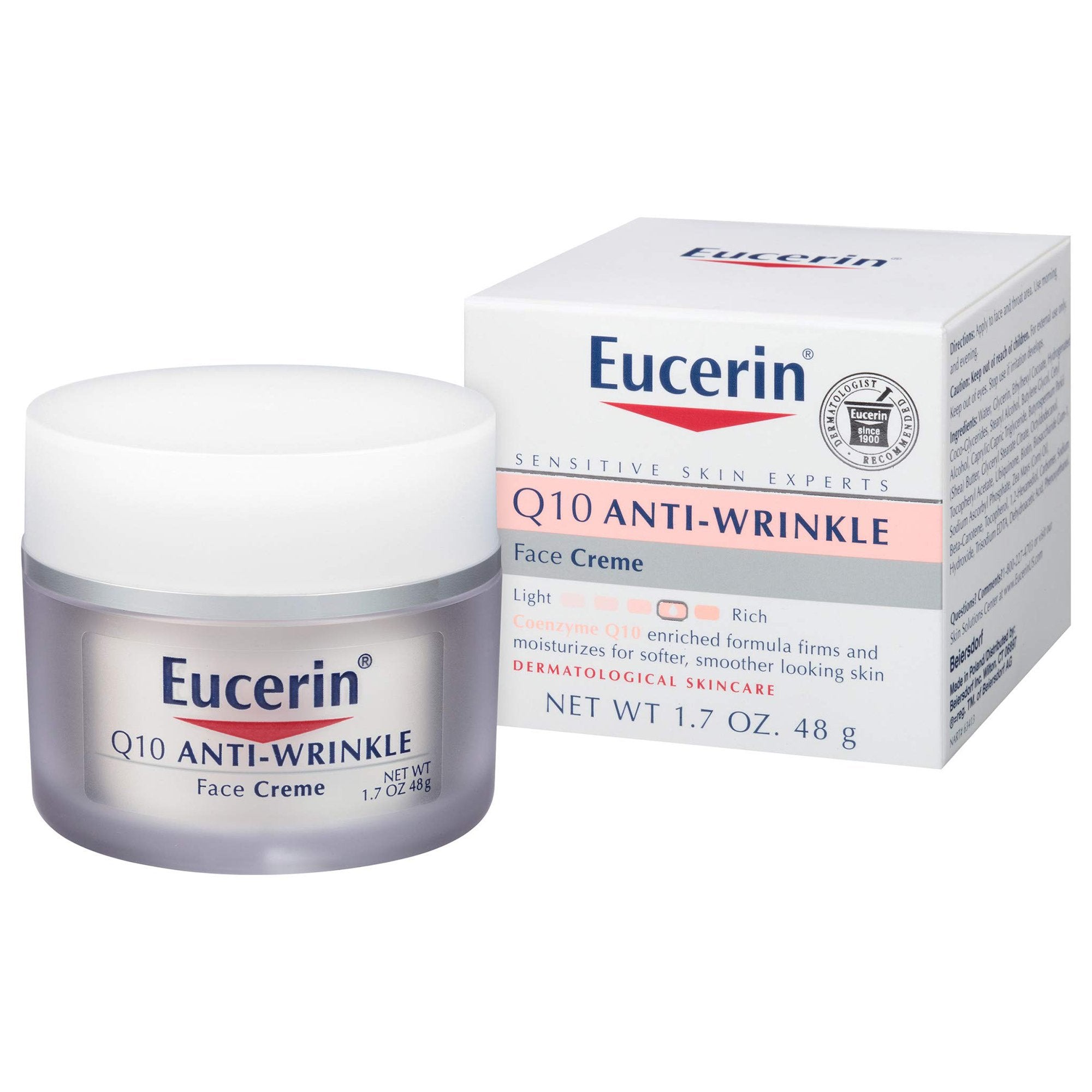 Eucerin® Q10 Anti-Wrinkle Sensitive Skin Face Cream, 1.7 oz.