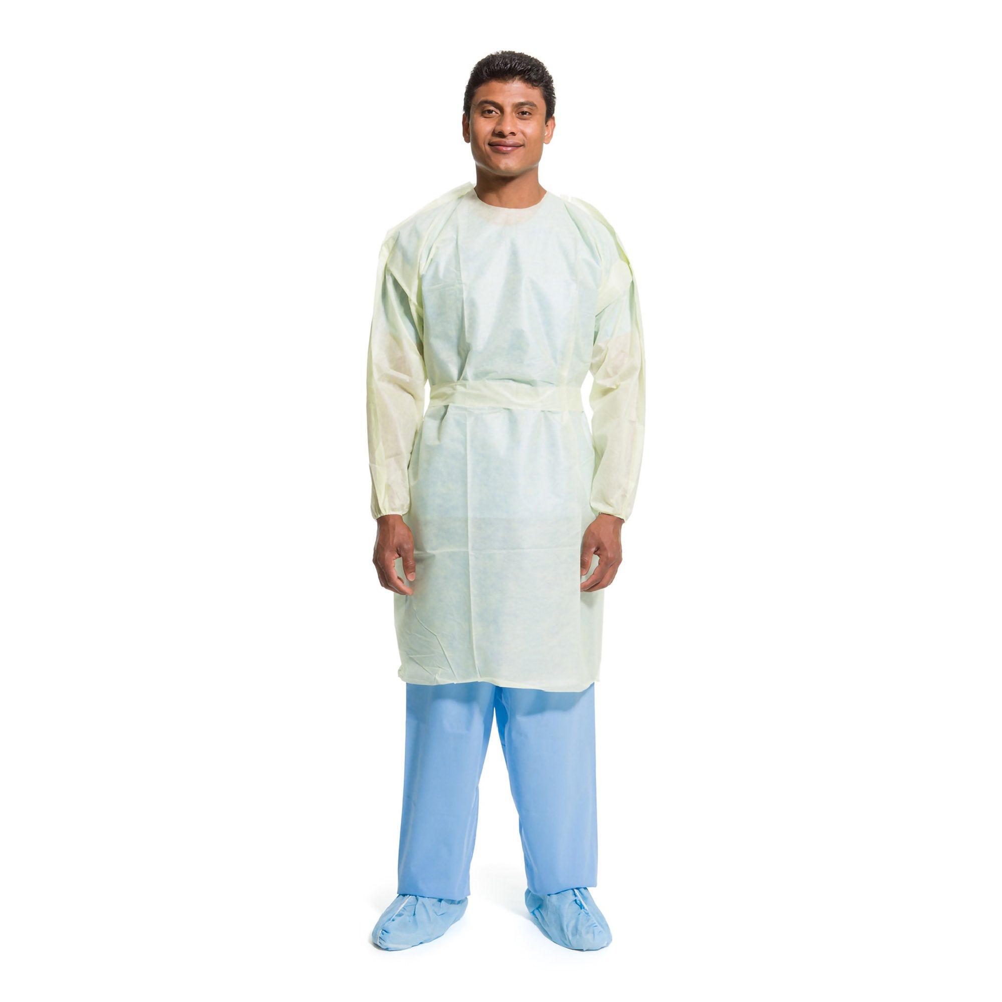 Halyard Basics Tri-Layer AAMI2 Isolation Gown, Extra Reliable Fluid Protection for Healthcare Professionals